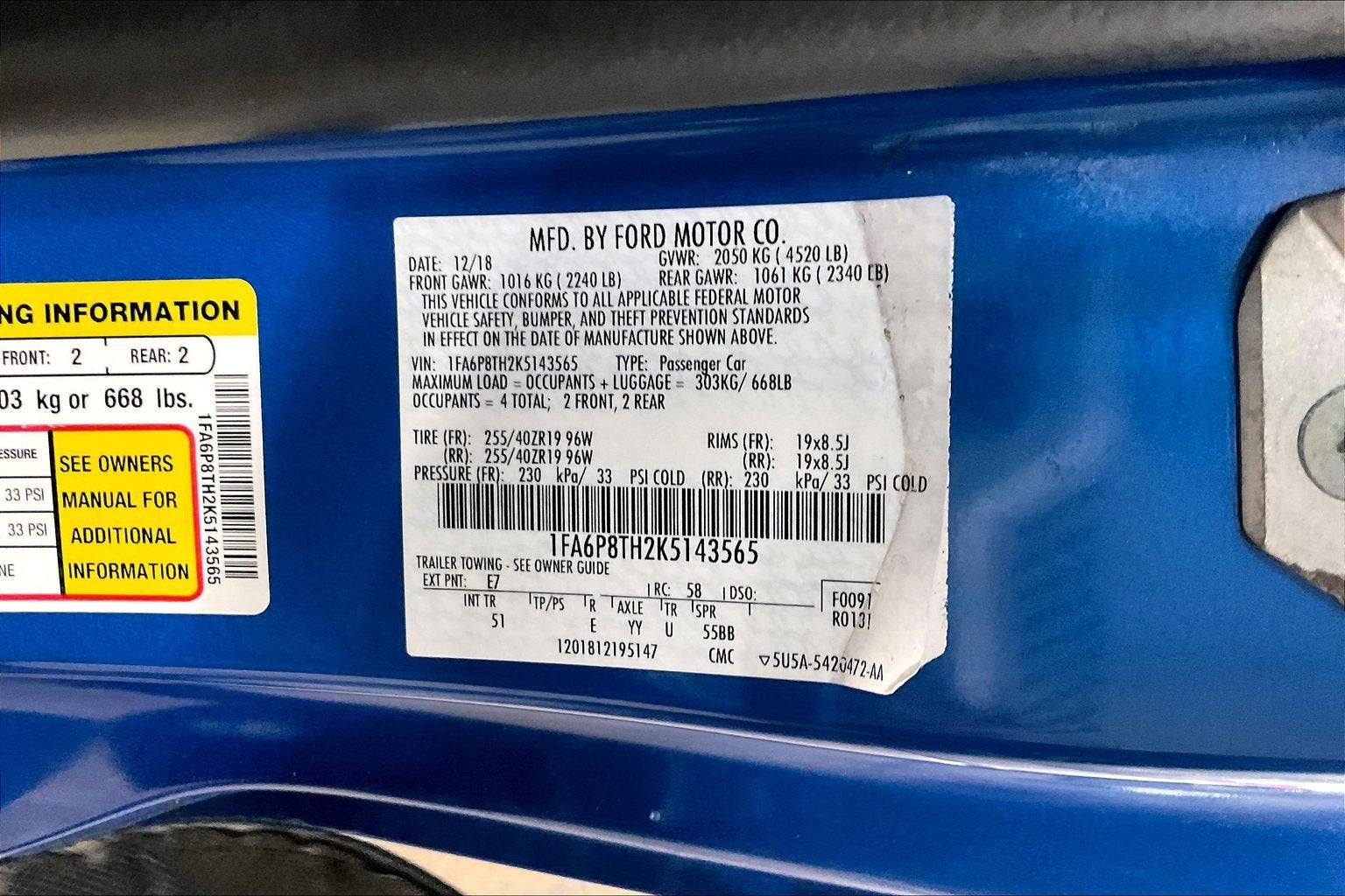2019 Ford Mustang EcoBoost Premium