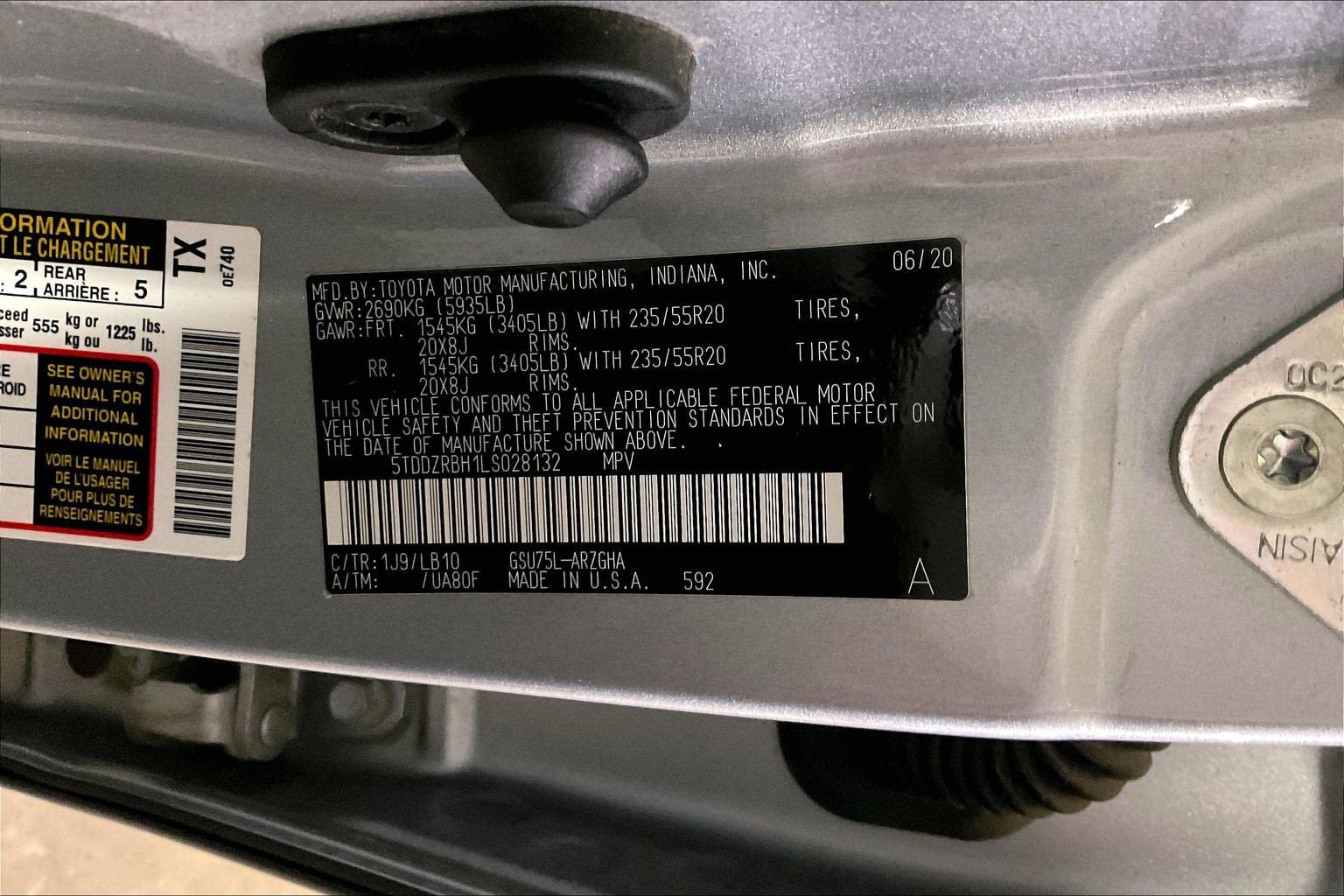 2020 Toyota Highlander Limited