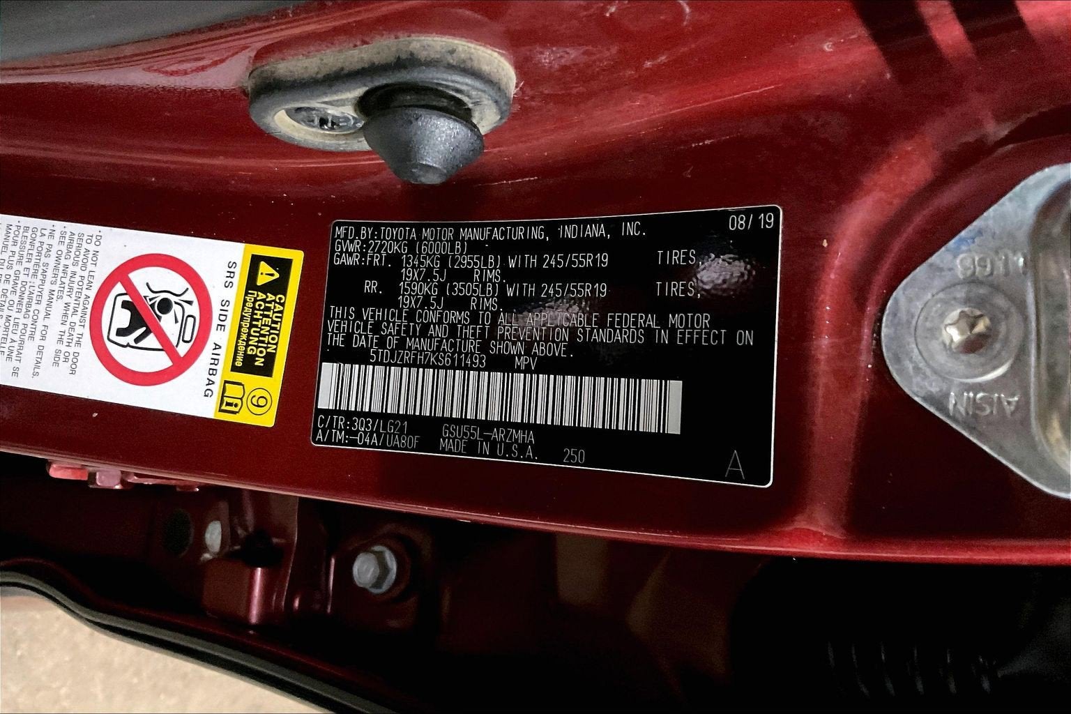 2019 Toyota Highlander Base