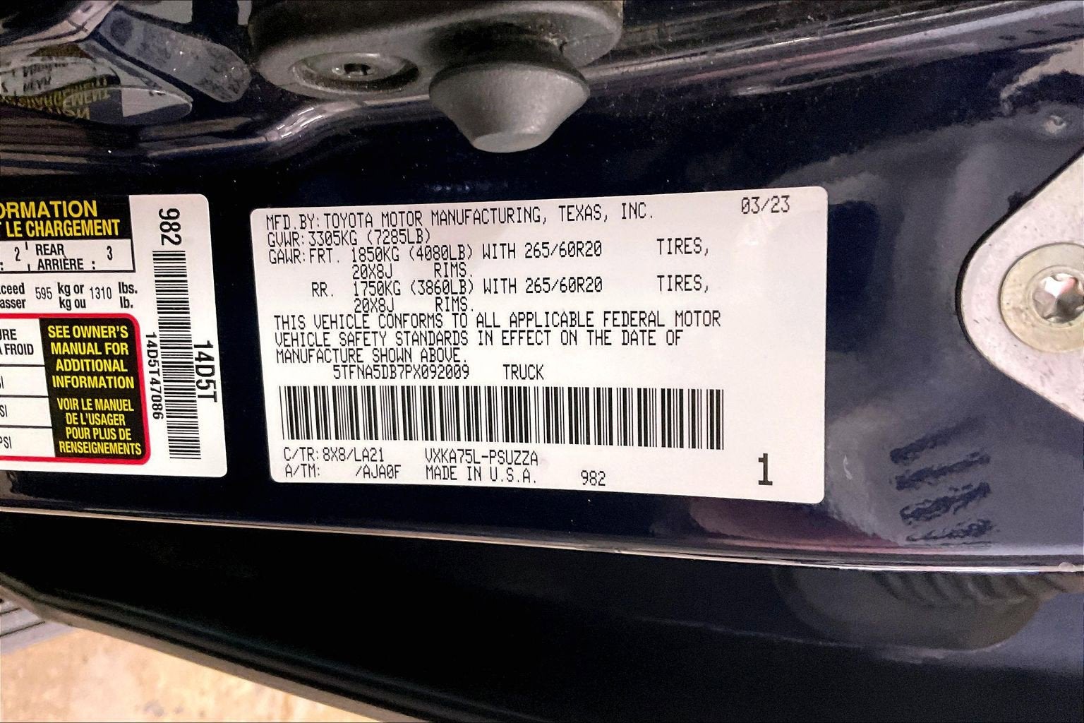 2023 Toyota Tundra 4WD Platinum