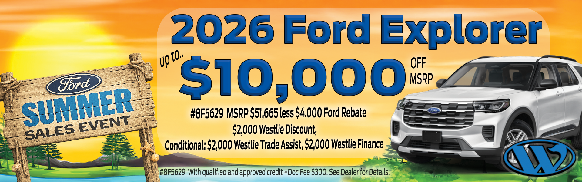 2026 Ford Explorer Westlie motors