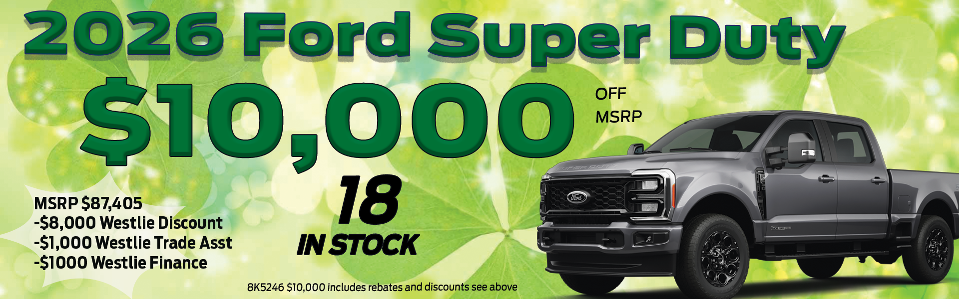 2026 SuperDuty 10000 off
